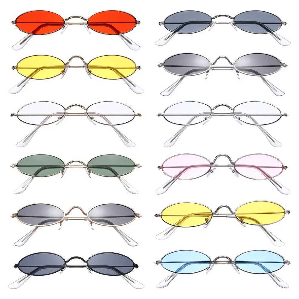Retro Small Oval Sunglasses Vintage Shades Sunglasses Women 2023 for Men Women Eyeglasses 90s Street Style Sun GlassesX241213