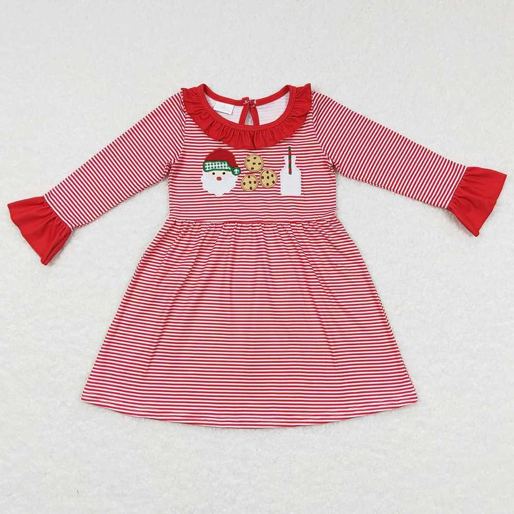 Hot selling baby girl clothing childrens Santa Claus Cookie Sibling clothing set childrens girl boy clothing matching baby jumpsuit W241213
