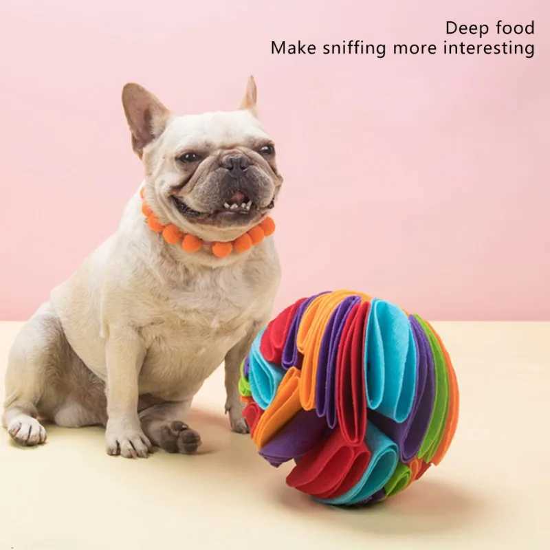 Dog Sniffing Ball Mat Training Food Slow Feeding Mat Foldable Pet Nose Blanket Toy Relieves Stress Dog Cat Puzzle Toy X241213