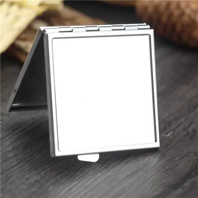 Mini Makeup Mirror Portable Pocket Round Square Heart Makeup Mirror Double-Sided Folding Cosmetic Mirror Female GiftsXJ241213
