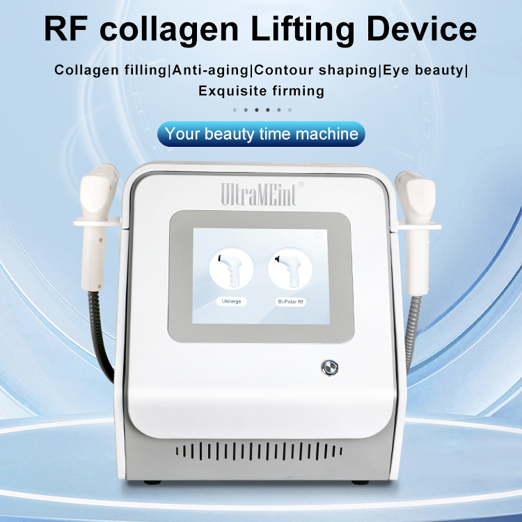 Dual Handles Monopolar Radiofrequency for Non-Invasive Skincare Rejuvenation Face Eye Lifting Thermal Massage RF Anti-aging Facial Beauty Device