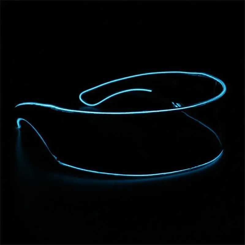 Sunglasses Luminous LED Glasses Dance Glowing Props Neon Goggle Decorative EL Wire Glasses For Rave Music Performance Festival Supplies H241213