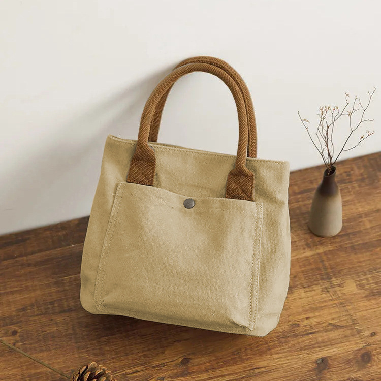 Zipper Style Hot Selling Japan Lotte High-End Bento Sail Handbag Canvas Women's Bag