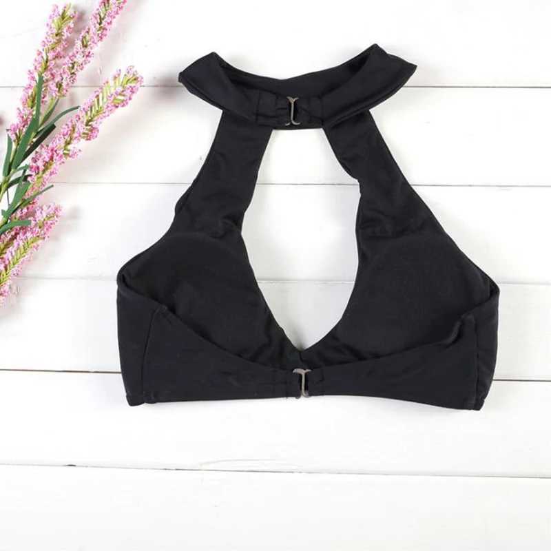 Women Swimsuit Bikini Set Halter Hollow Out Bathsuits Swimwear Summer BeachwearXJ241212