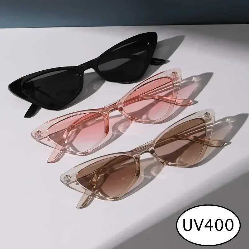 Fashion Womens Luxury Cat Eye Sunglasses Triangle Vintage Design UV400 Sun Glasses Unisex Classic Small Outdoor Goggle ShadesX241213