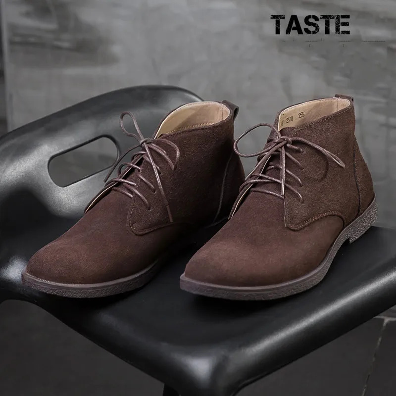 mens shoes winter boots suede leather boots mens snow boots waterproof winter boots mens ankle boots fur mens shoes 241213