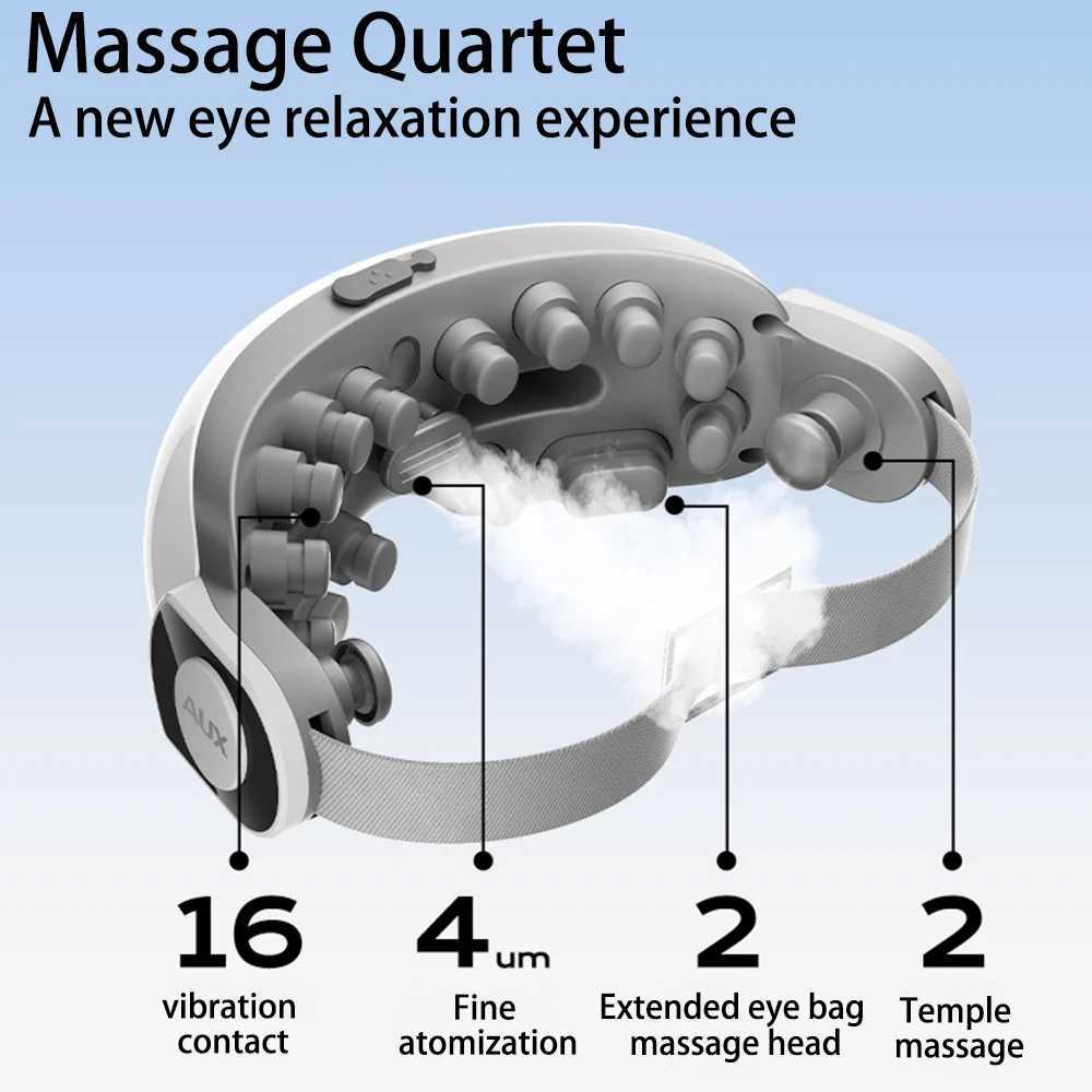 Eye Massager Nebulized Steam Eye Moistening Device for Relieving Eye Fatigue Massage Instrument Hot Compress Bluetooth Music W241213
