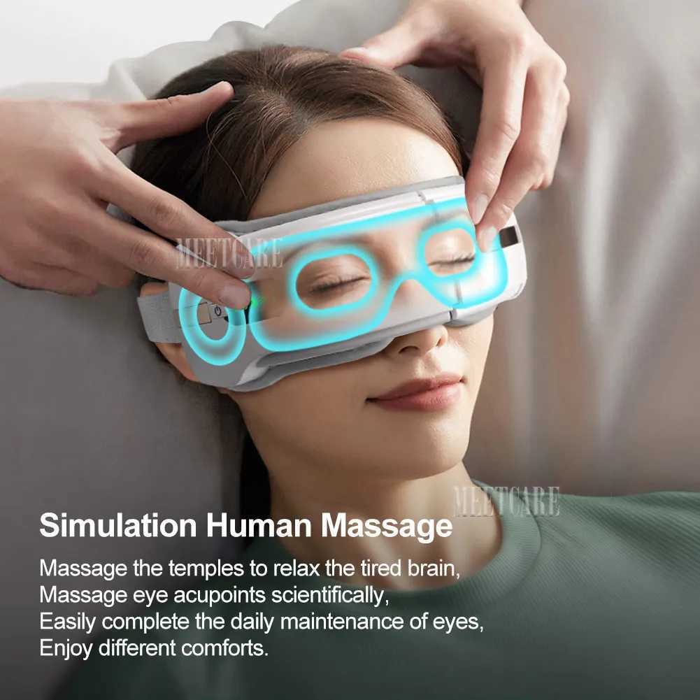 Eye Massager Smart Airbag Vibration Hot Compress Massage Bluetooth Music Eye Fatigue Relief Relax Migraines Relief Sleep Improve W241213