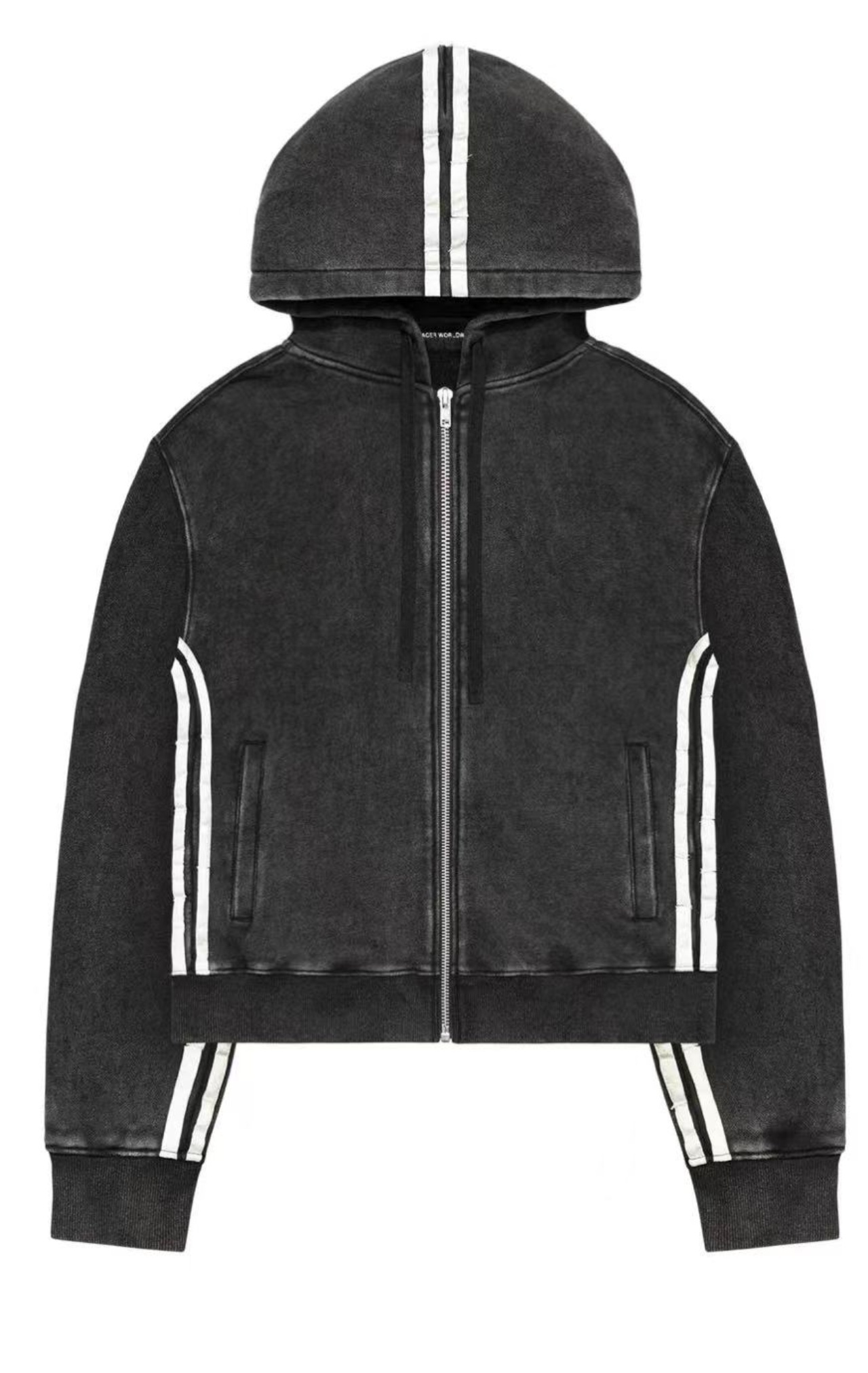 Y2k Zip Up Men Clothing New Fashion Stripe Graphic High Quality Oversized Hoodie Sweatshirt Punk Hip Hop Tops Streetwear