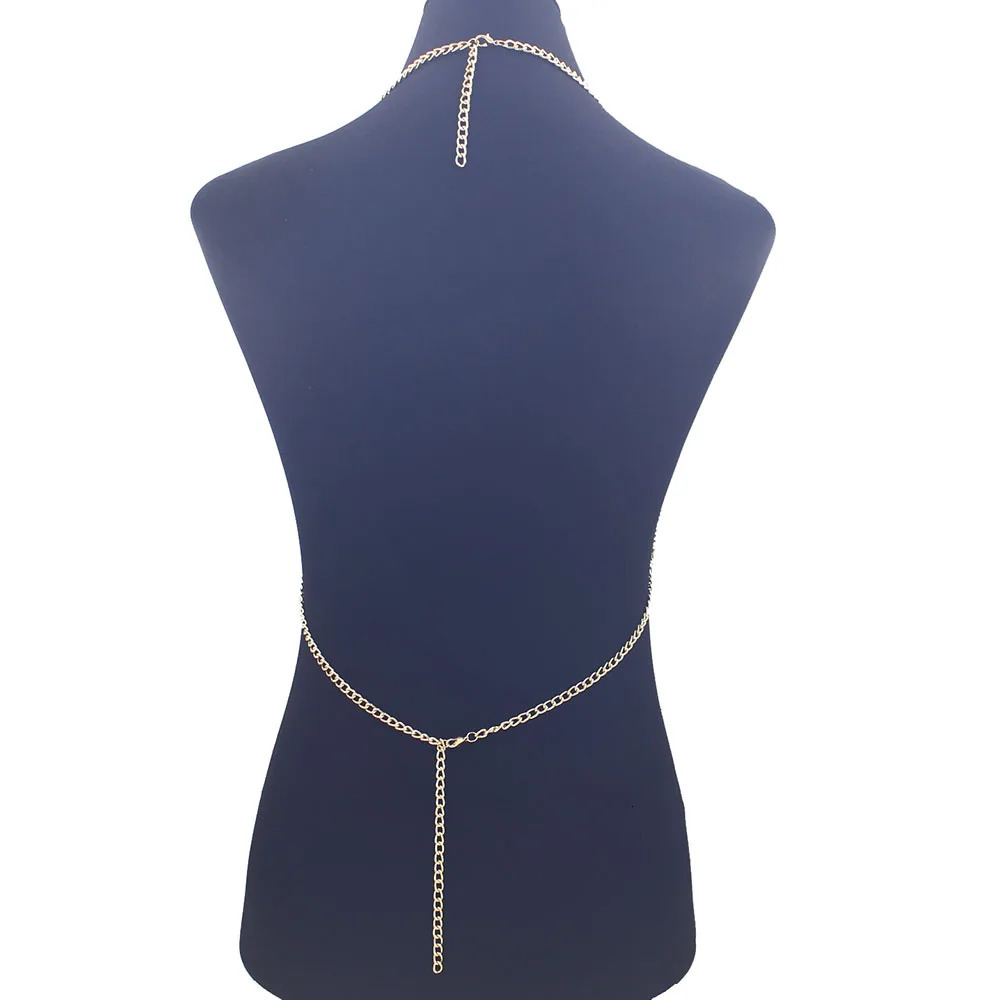 Full Rhinestones Tassel Women Bra Body Chain Good Quality Aluminum Underwear Nightclub Jewelry 241213