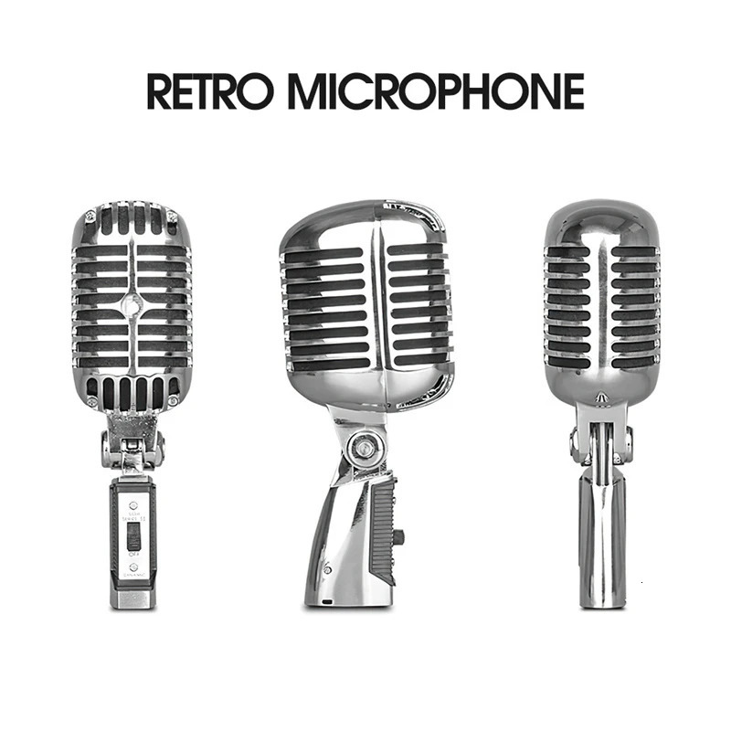 Classic Metal Vintage Live Vocals 55SH Dynamic Wired Handheld Mic Microphone for Karaoke Recording Studio 241212