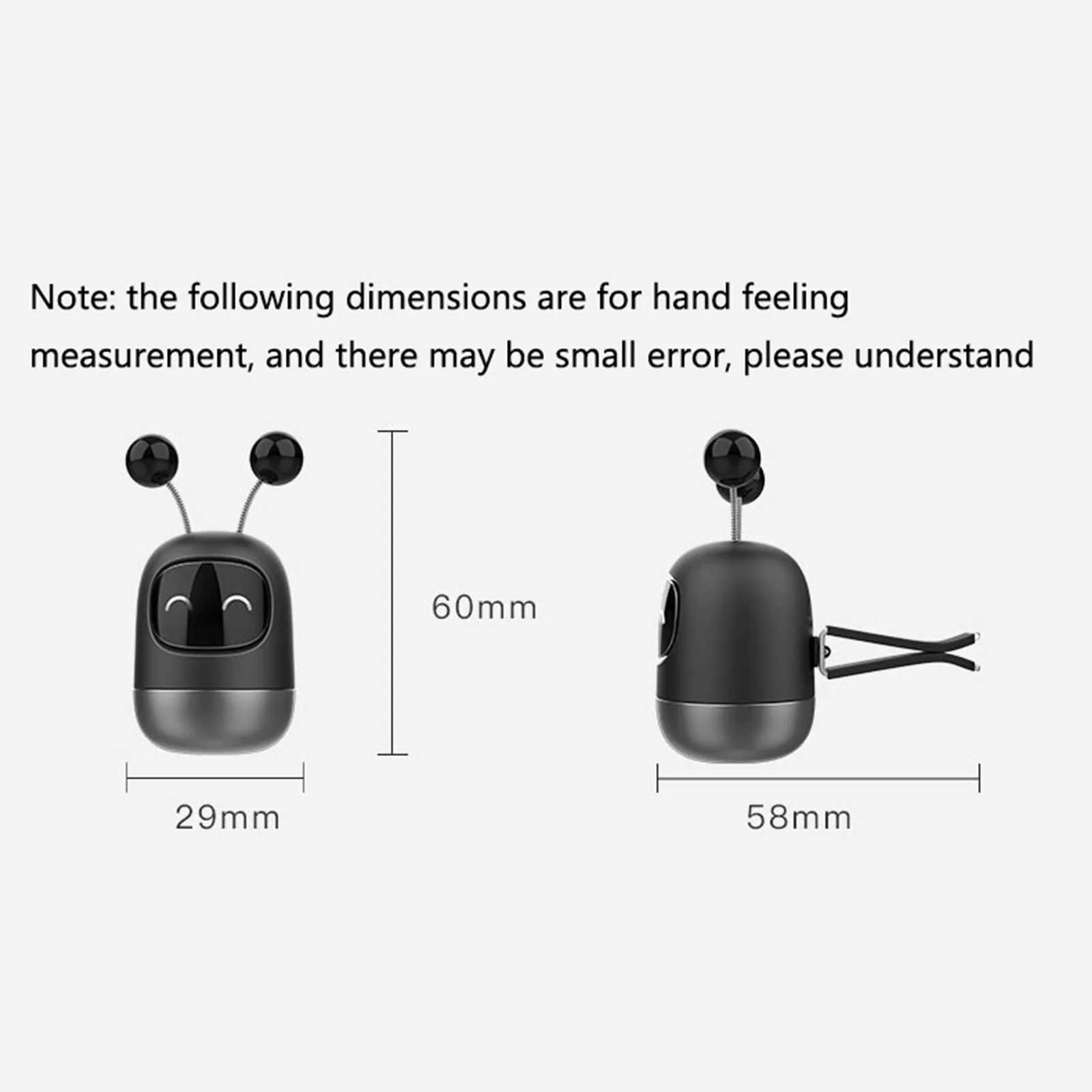 Cute Car Air Perfume Robot Shape Automobile Aroma Diffusers Decoration Ornaments Air Vent Clips Cartoon Car Interior AccessoriesXJ241213