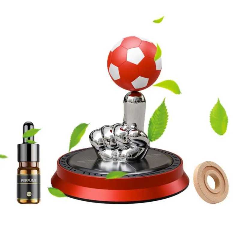 Solar Car Fragrance Finger Football Car Air ener Automatic Rotating Floating Ball Auto Interior Home Aroma DiffuserXJ241213