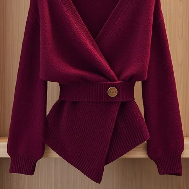 Women Vintage Simple Solid Sweaters Comfortable Soft Warm Pullovers Autumn Winter Fashion Temperament Loose Thick Knitted Jumper 241213