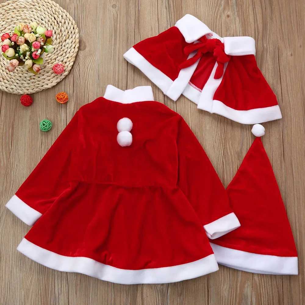 Santa Claus role-playing costume boys long sleeved clothing baby girls clothing cute display of Christmas hats and Christmas supplies W241213
