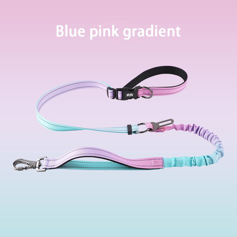 Pet dog explosion-proof punch pet leash lengthened thicker training dog traction does not strangle hands pet supplies