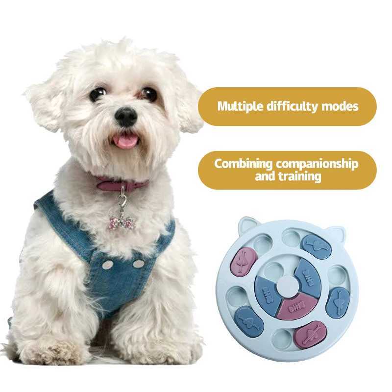 Pet toys cats and dogs relieve boredom feeding board slow food bowl interactive brain training feeding equipment hidden X241213