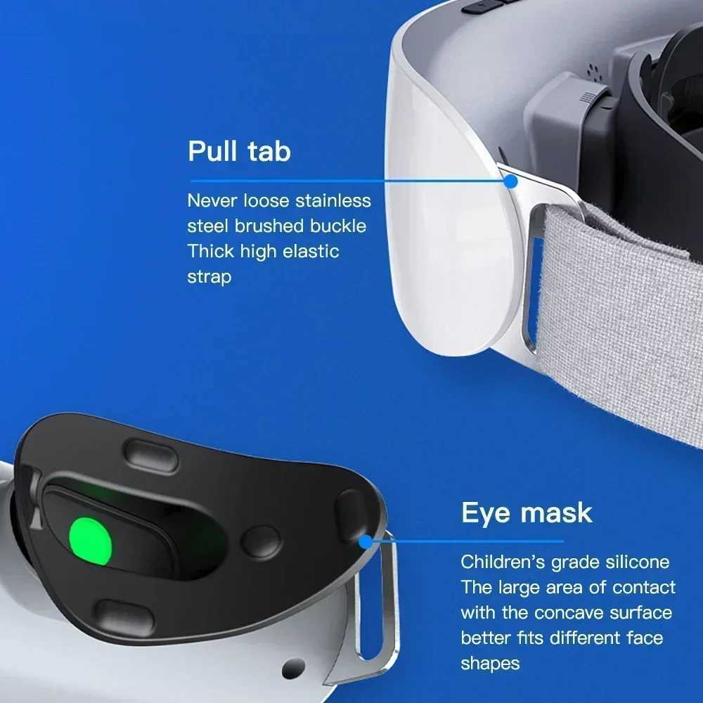 Intelligent visual recovery training equipment EMS eye massage eye care relaxation fatigue travel rest childrens muscle tension recovery glasses W2412