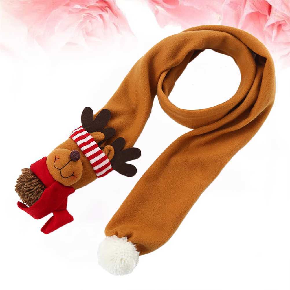 Scarves Wraps 1Pc Christmas Scarf with Cartoon Santa Claus Scarf Snowman Scarf Elk Scarf Winter Christmas Scarves Christmas Gift 2024 New H241213