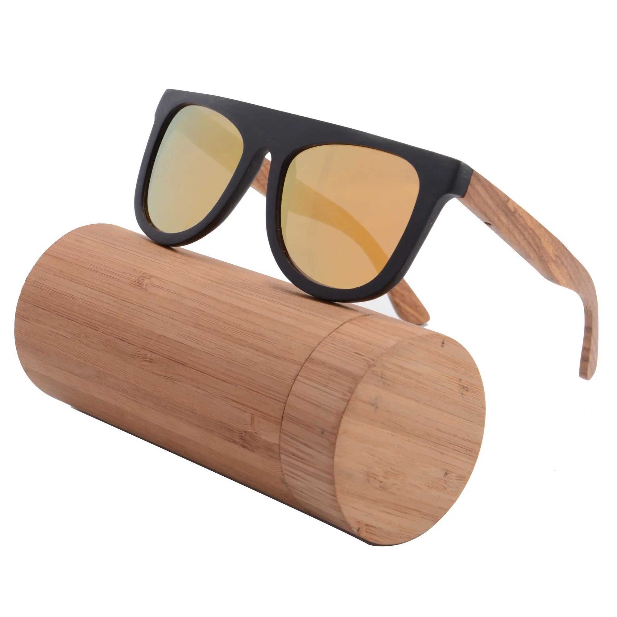 SHINU polarised sunglasses for men ebony wood sunglasses for men high quality polarized pear wooden handmade glasses customizedX241213