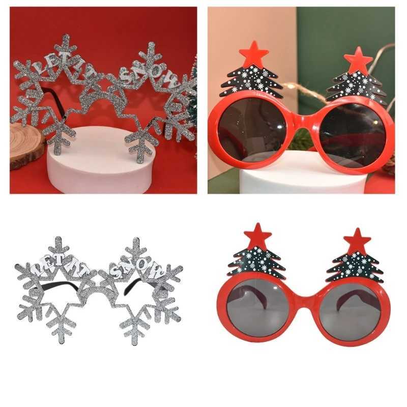 Sunglasses Merry Christmas Glasses Frame Christmas Costume Eyeglasses Christmas Sunglasses Kid Adult Christmas Party Supply H241213