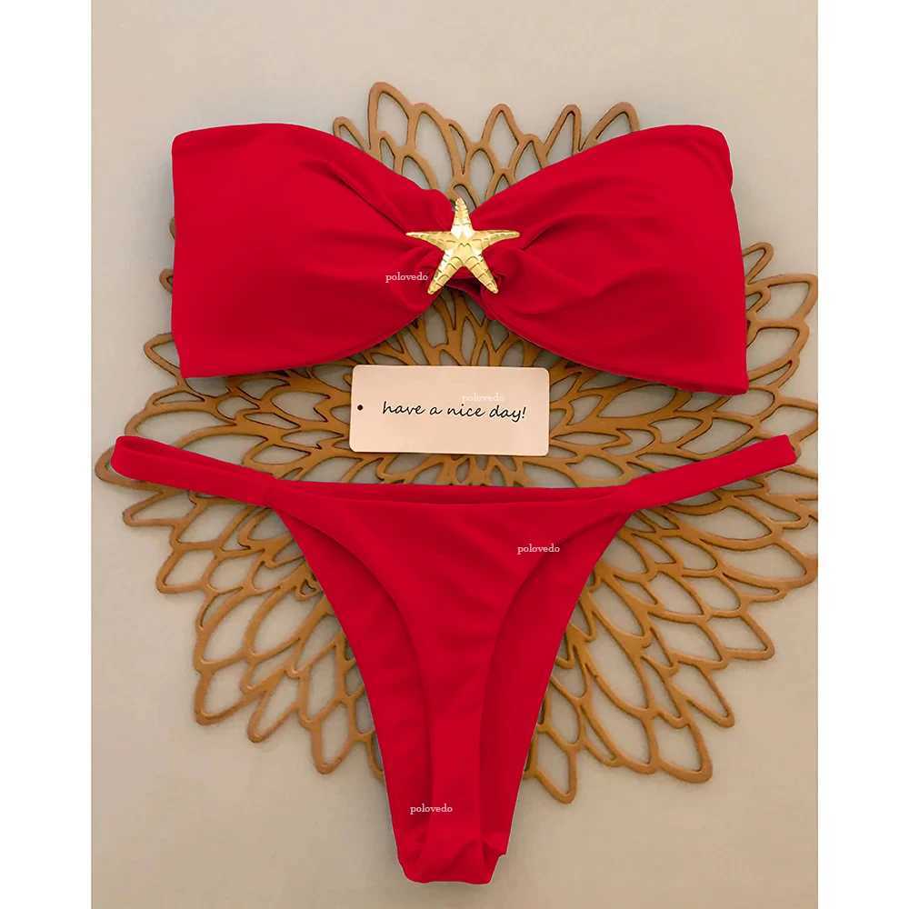 Push Up Bikinis 2025 Sexy Women Swimsuit Fa Swimwear Micro Bikini Set Swimming Suit Beachwear Bandeau Brazilian BiquiniXJ241212