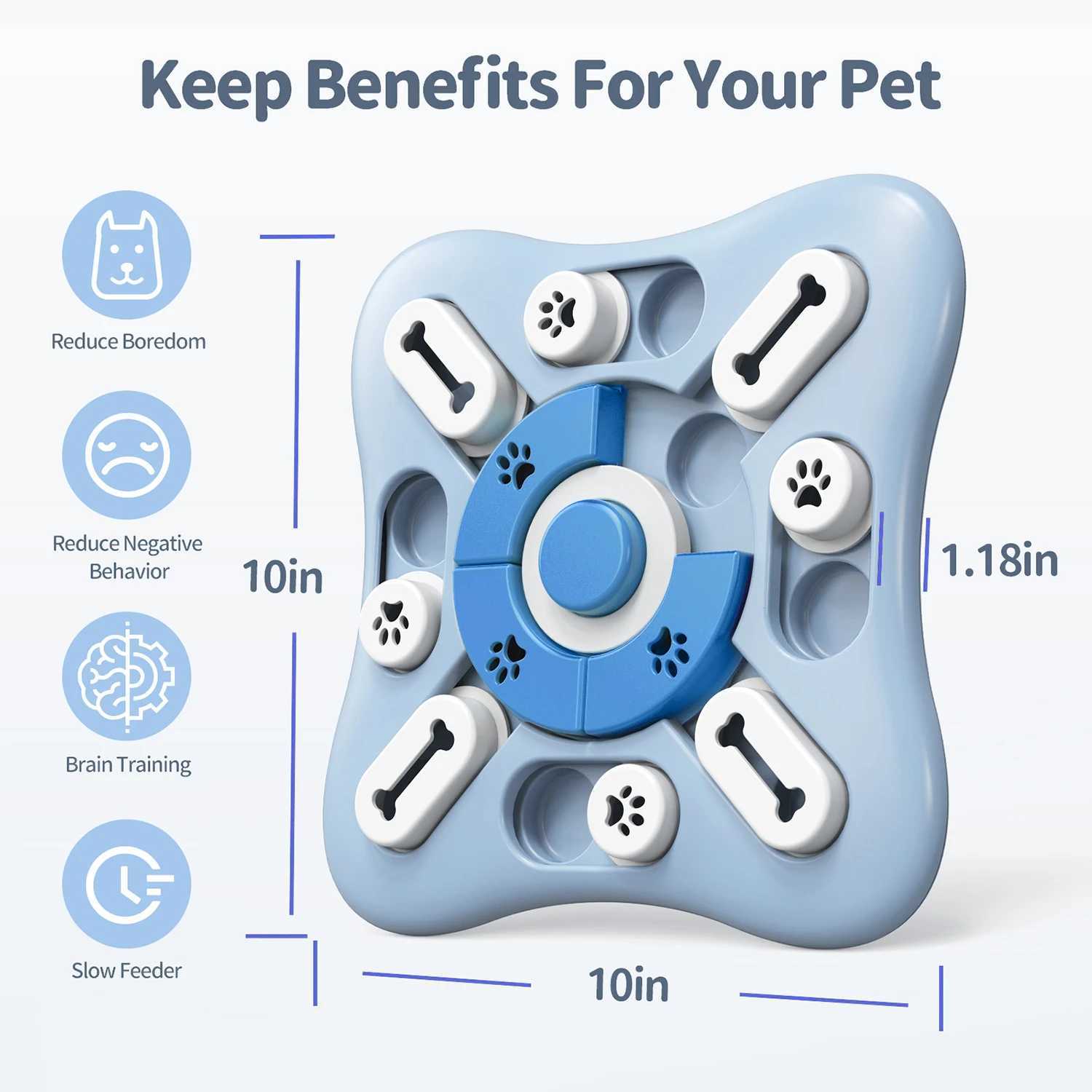 Dog slow feeder dog bowl food dispenser pet puzzle cat training game interactive puppy IQ food dispenser X241213