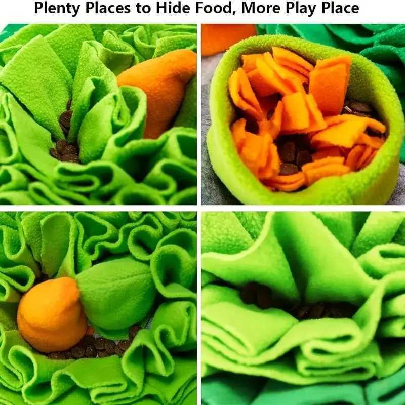 Pet Dog Snuffle Mat Nose Smell Training Sniffing Pad Dog Puzzle Toy Slow Feeding Bowl Food Dispenser Treats Pad Washable Dog toy X241213
