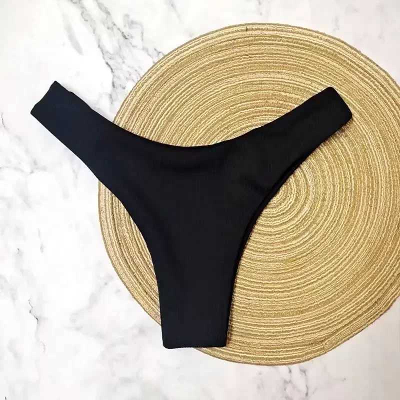 Sexy Swimwear ic Cut Bottoms Women Bris Bikini Bottom Brazilian Thong Swimsuit Short Swim Trunks BiquiniXJ241212