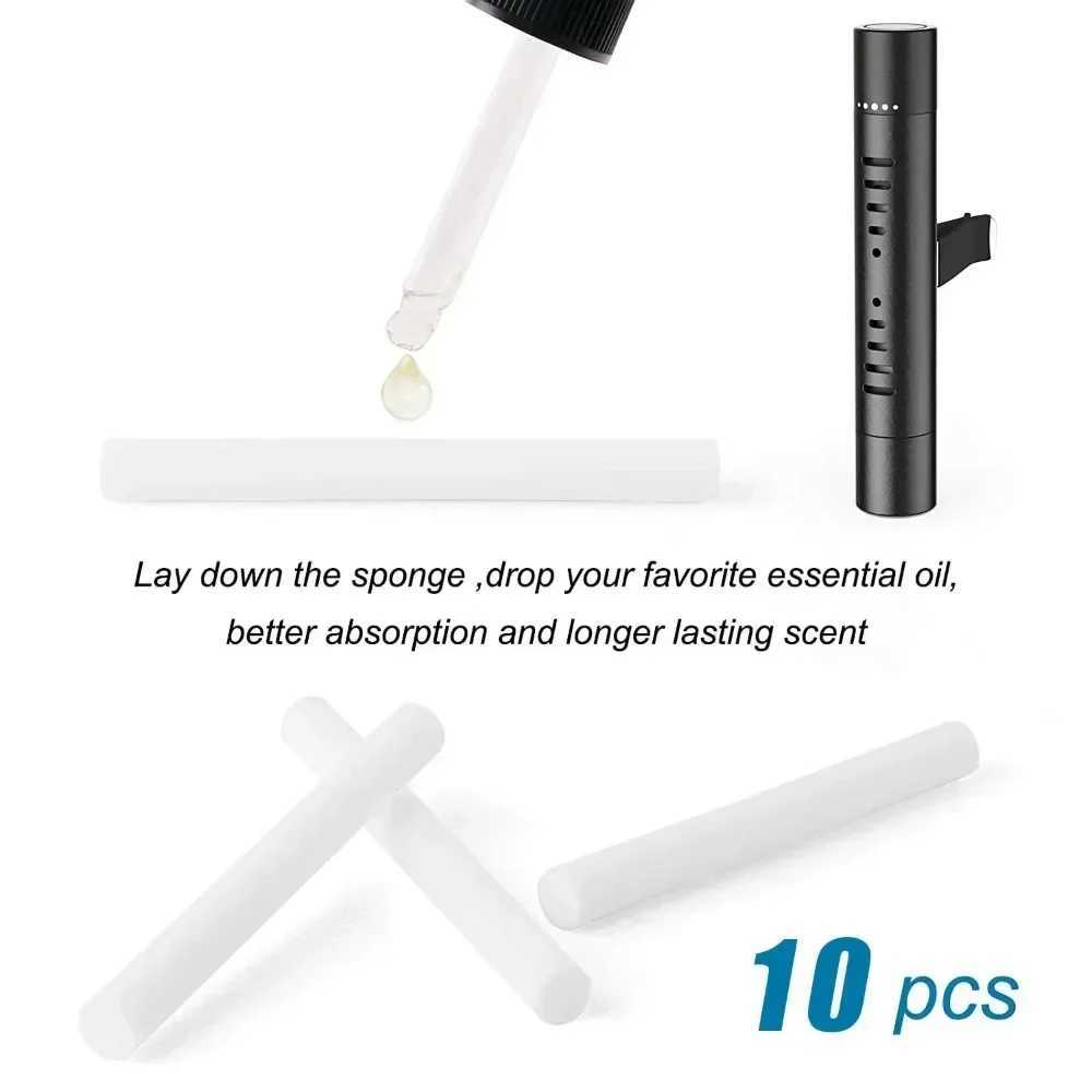 Car Fragrance Custom Vent Clip Cylindrical Essential Oil Car Diffuser Vent Clip with 10 Refill Sticks for Auto Office KitchenXJ241213