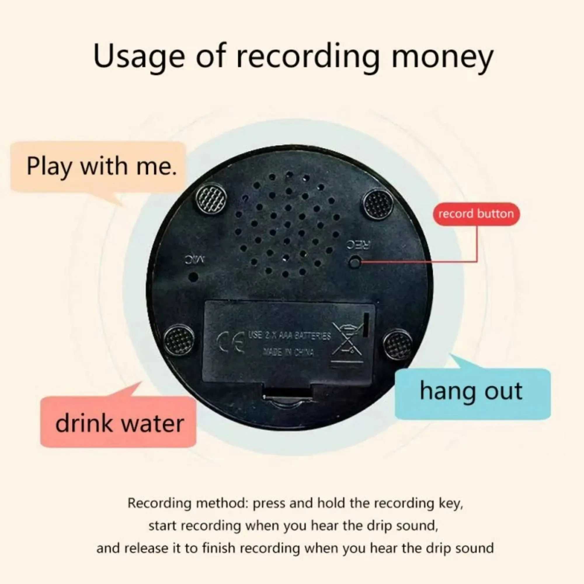 Dog Communication Buttons Voice Recording Button for Pet Training Buzzer 30 Second Record Playback Funny Gift for Talking Pet X2412135