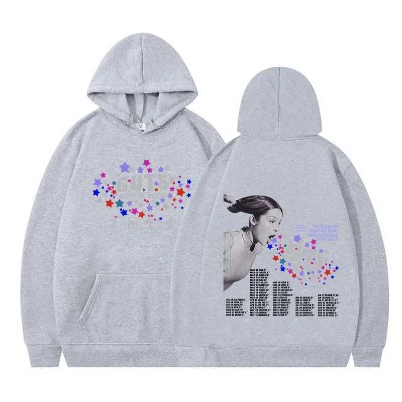 Sour Vampire Guts 2024 World Tour Mens and Womens Fashion Hip Hop Sportswear Harajuku Super Dalian Hoodie Y2K W241213