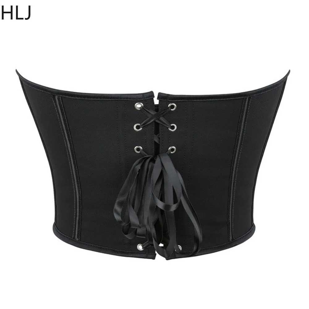 Women's Two Piece Pants HLJ Sexy Corset Slim Vest Two Piece Sets Women V Neck Slveless Backless Top And Jean Shorts Outfits Fashion 2pcs Strtwear