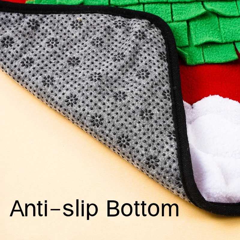 Christmas Tree Design Pet Mat Puzzle Dog Nose Smoke Mat Pet Toy DIY Smell Mat X241213