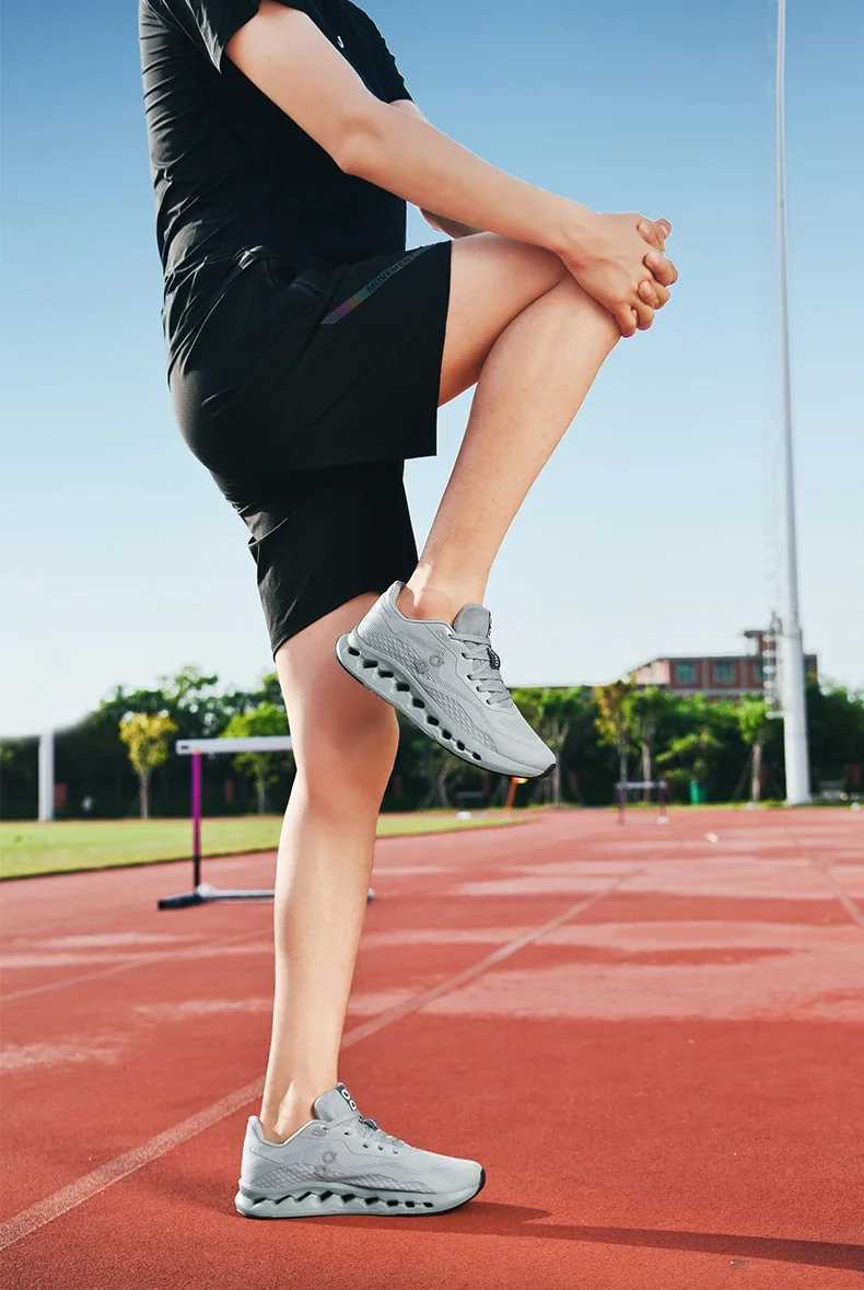 Mens lightweight mesh summer sports shoes - breathable running shoes with soft soles anti slip comfort fashionable and casual designC250425