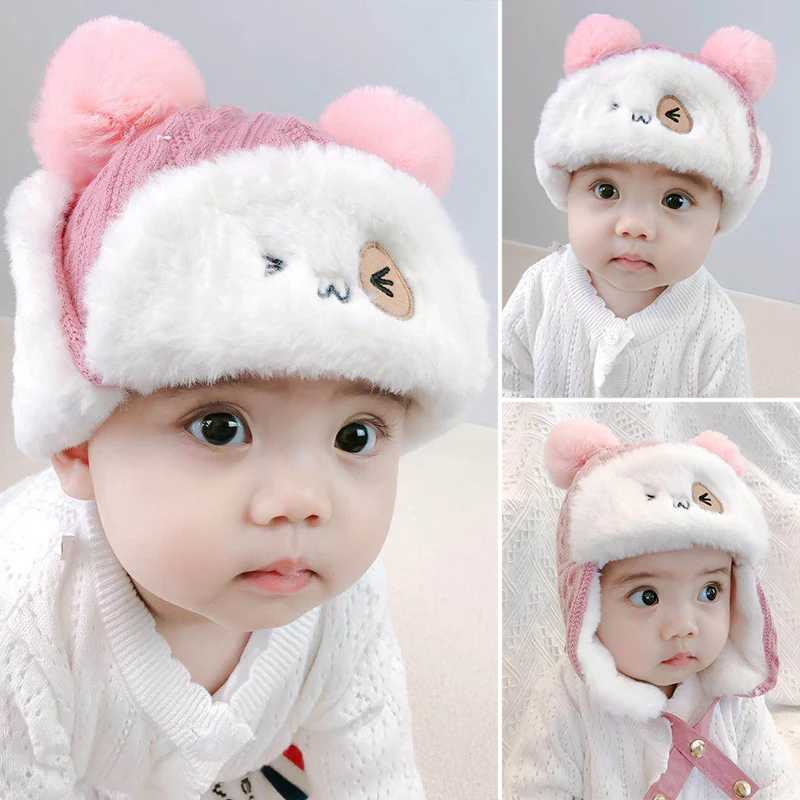 Winter Hunting Hat for Boys and Girls Waterproof and Warm Baby Wool Bean Hat W241213
