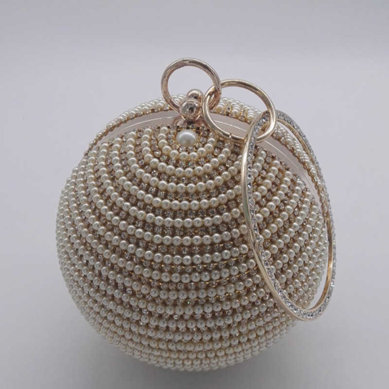 Clutch Bag Korean Version Round Diamond Embellishment Bag Leisure Handbag Dinner Bag Versatile Bag Made Hand 240920