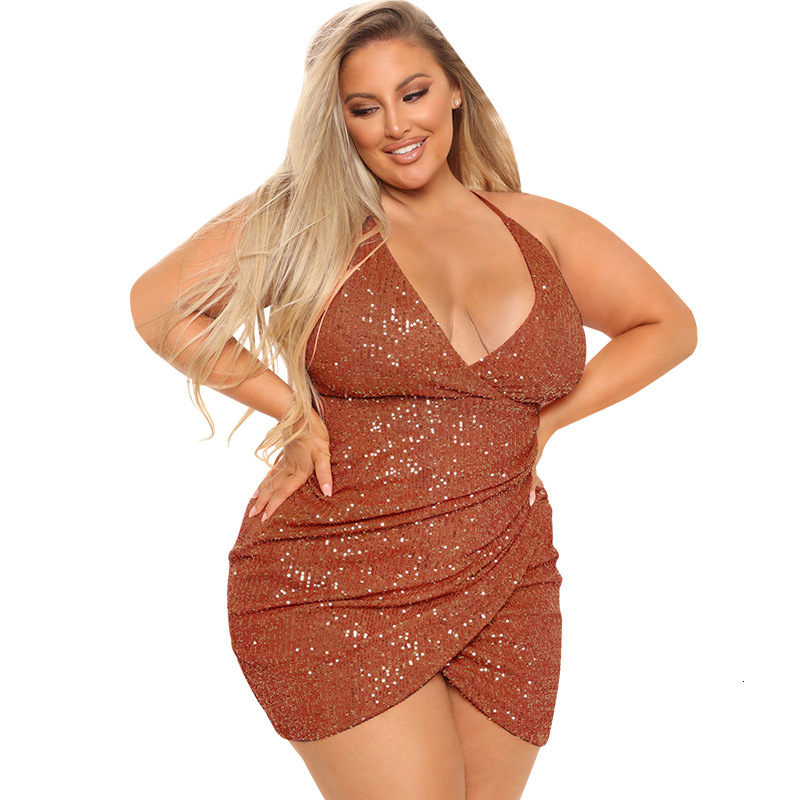 Women's Sequined Hanging Bag Dress, New High-quality Short Dress Nightclub Style