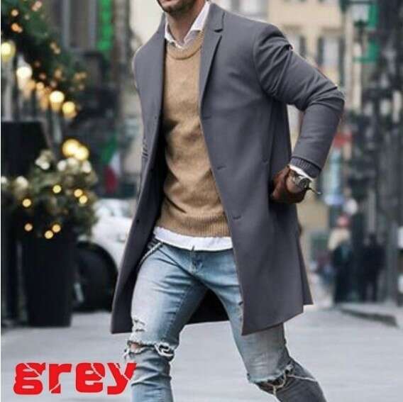 European And American Cross-Border Windbreaker, Double-Sided Men's Woolen Coat, Fashionable Quality, Classic