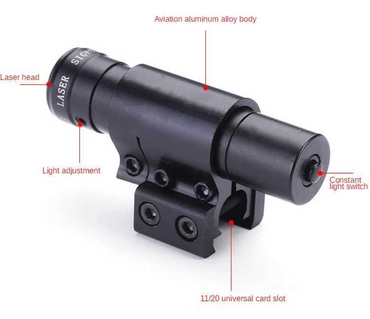 AR15 Rif Laser Green Sight Metal Green Laser Seed Night Vision Sniper Aiming Adjustab Anti-vibration Hunting Laser SightXJ241214