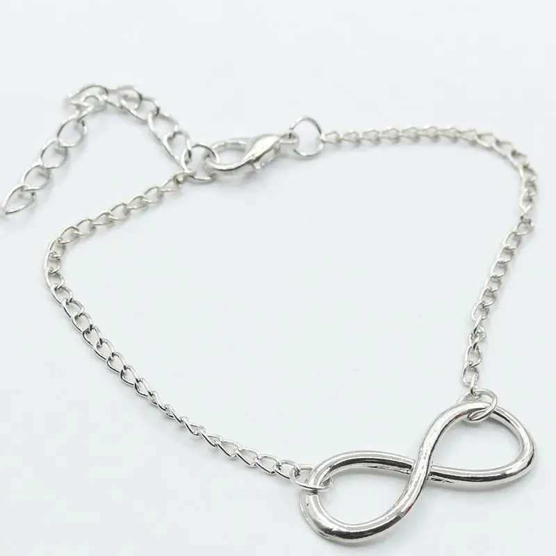 L117 Fashion Pulseras Bijoux New Women 8 Infinity Bracelet For Men Jewelry Girl Gift Charm Bangles PulseirasXJ241214