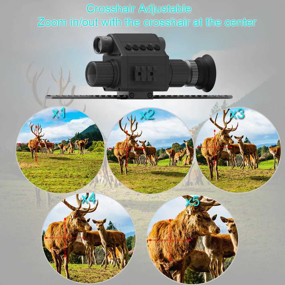 Megaorei M5 Night Vision Scope for Hunting Infrared Rifscope Monocular Zoomab Digital Camera HD 1080P with CrosshairXJ241214