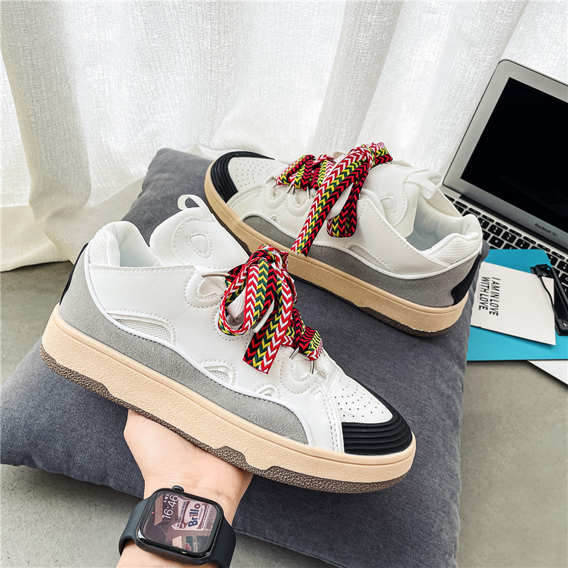 Men Women Couple Casual Shoes:New Product American Style Design Sense Versatile Collision Thick Sole,Multi Color,Free shipping