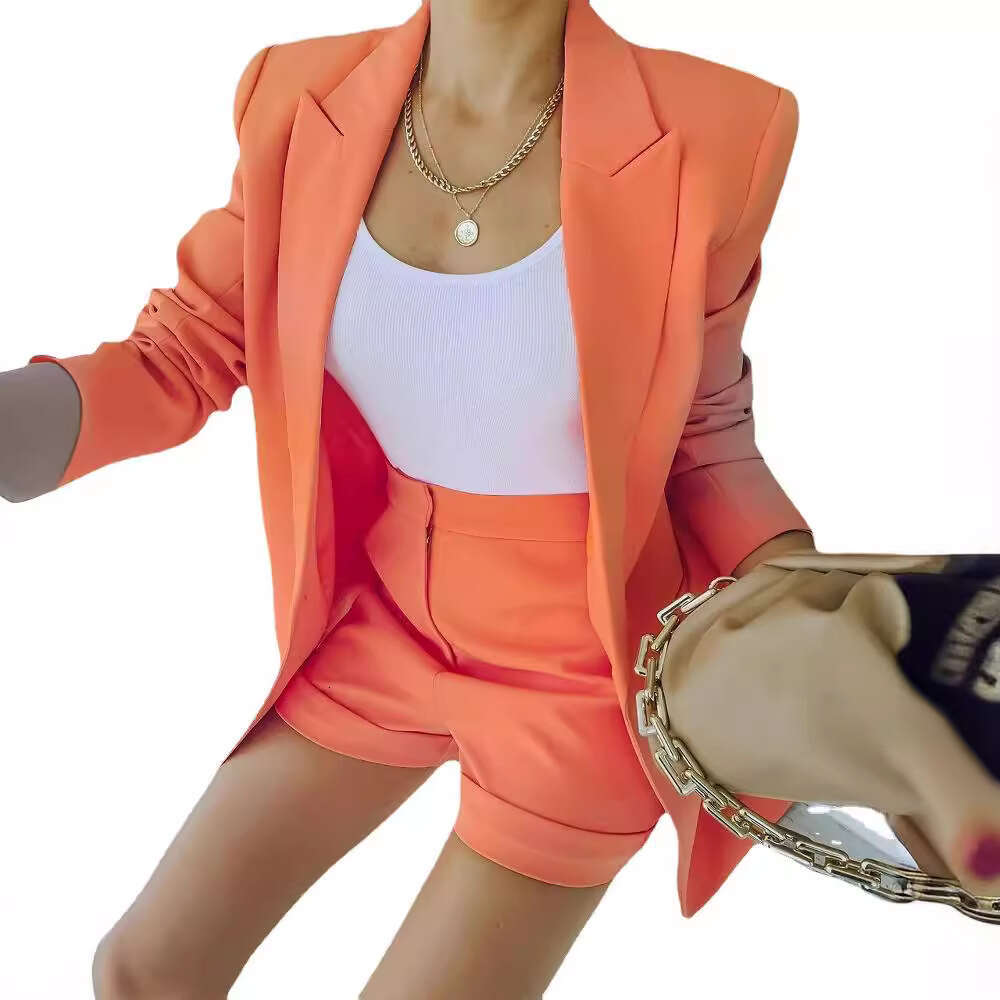 European American Foreign Trade New Spring And Autumn Long Sleeved Small Suit, OL Temperament, Professional Slim Fit Top, Jacket, Fashionable Quality,