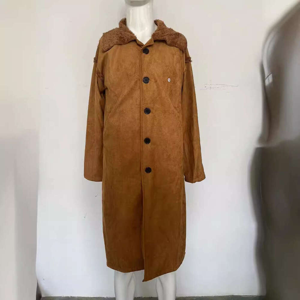 European American Autumn And Winter New Suede Plush Fur Integrated Coat, Warm Men's Style, Fashionable Quality, Classic
