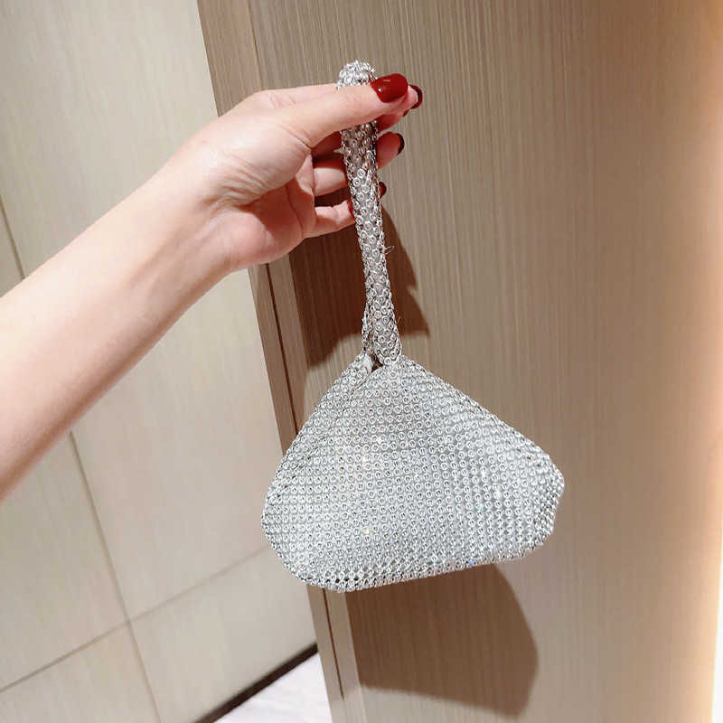 Clutch Bag Fashion Full Diamond Dinner Bag Womens Handbag Dress Banquet Evening Bag Mine Bag Diamond Inlaid Handbag 240920
