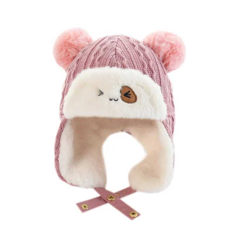 Winter Hunting Hat for Boys and Girls Waterproof and Warm Baby Wool Bean Hat W241213