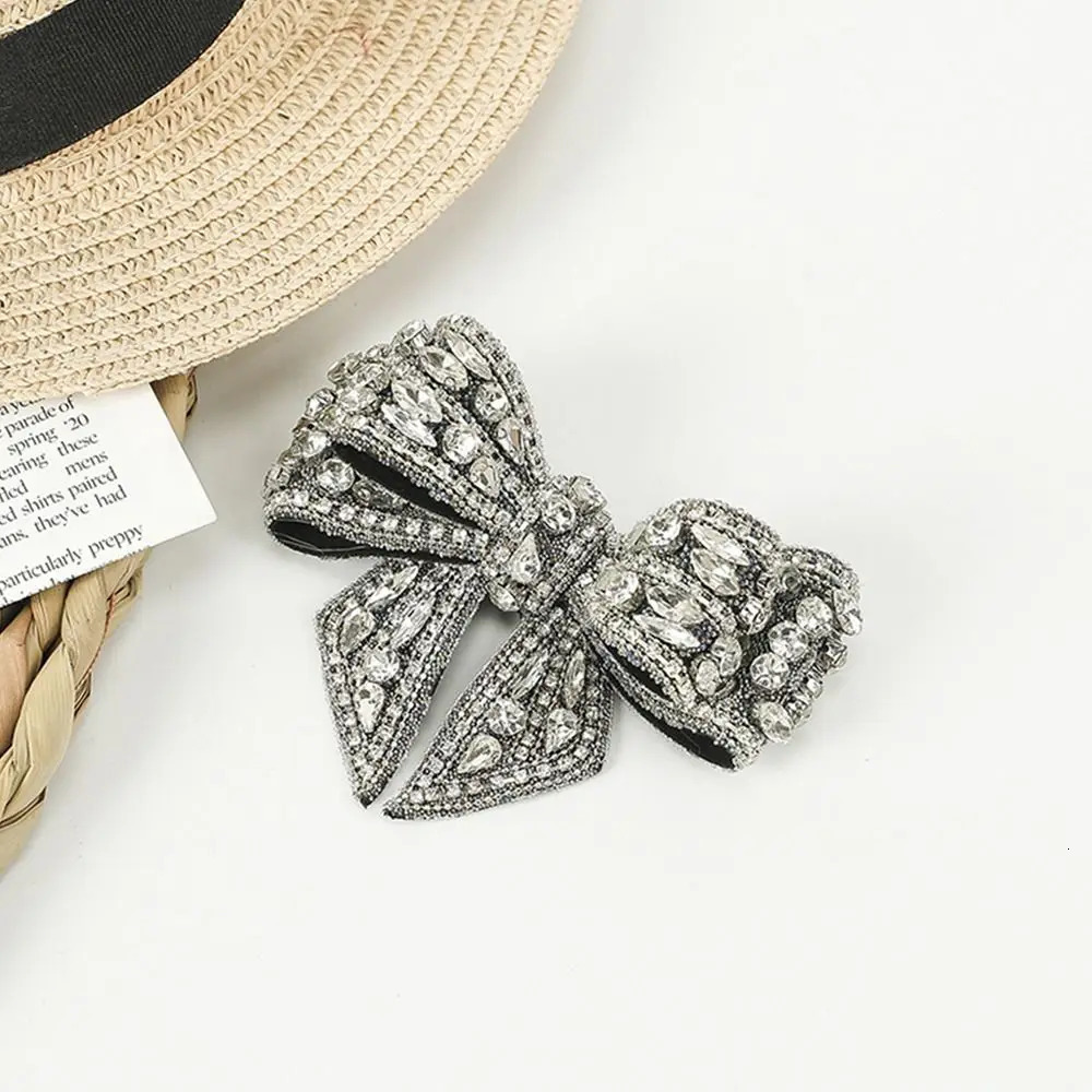 1 piece of rhinestone shoe decoration material bow sparkling shoes floral jewelry shoe accessories wedding bride/no shoe clip 241213