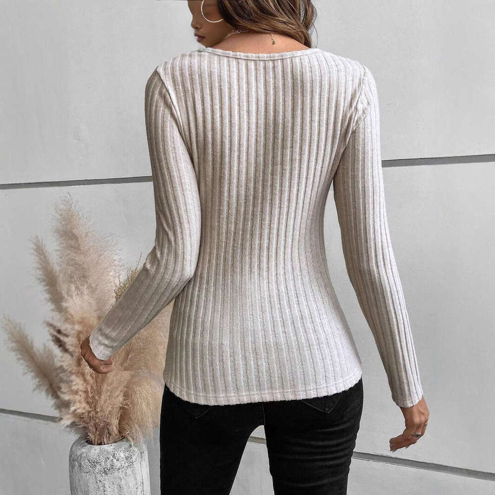 European and American women's sexy base top 2014 winter new item versatile French square neck T-shirt for women