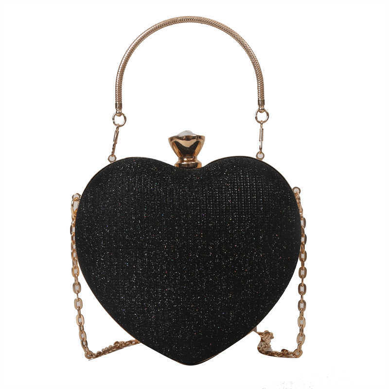 New Evening Party Bag High Quality and Texture Love Small Bag Womens Bag Versatile Chain Handbag Single Shoulder Crossbody Bag
